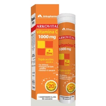 Comprar Arkovital vitamina C 1000mg + zinc 20 comprimidos efervescentes al mejor precio