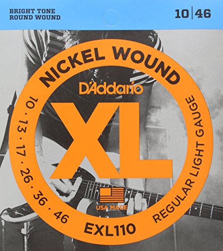 Comparar mejores precios D'Addario EXL110 - Juego de cuerdas para guitarra eléctrica de níquel, 010' - 046' con descuentos Comprar D'Addario EXL110 - Juego de cuerdas para guitarra eléctrica de níquel, 010' - 046' al mejor precio