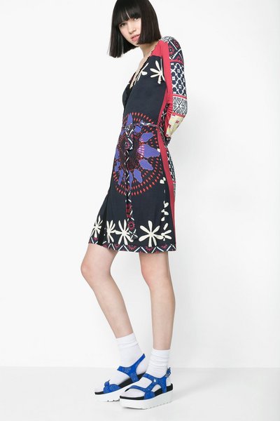 Comprar Desigual - Mujer - Vestido batín estampado - Fidel - Size M al mejor precio