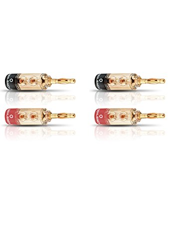 Comprar Oehlbach XXL Fusion - Conectores coaxiales (4 unidades), rojo al mejor precio