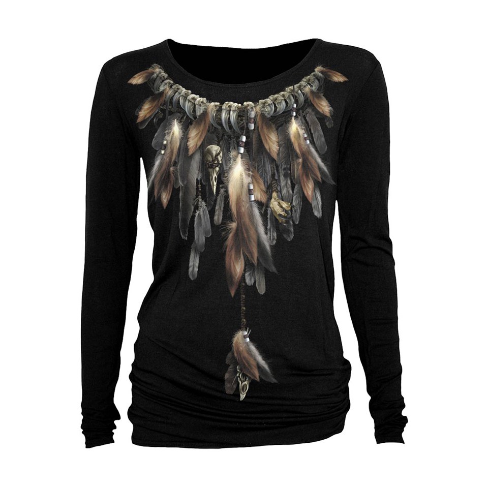 Comprar Spiral Women's NATIVE SPIRIT Baggy Top - Black - S al mejor precio