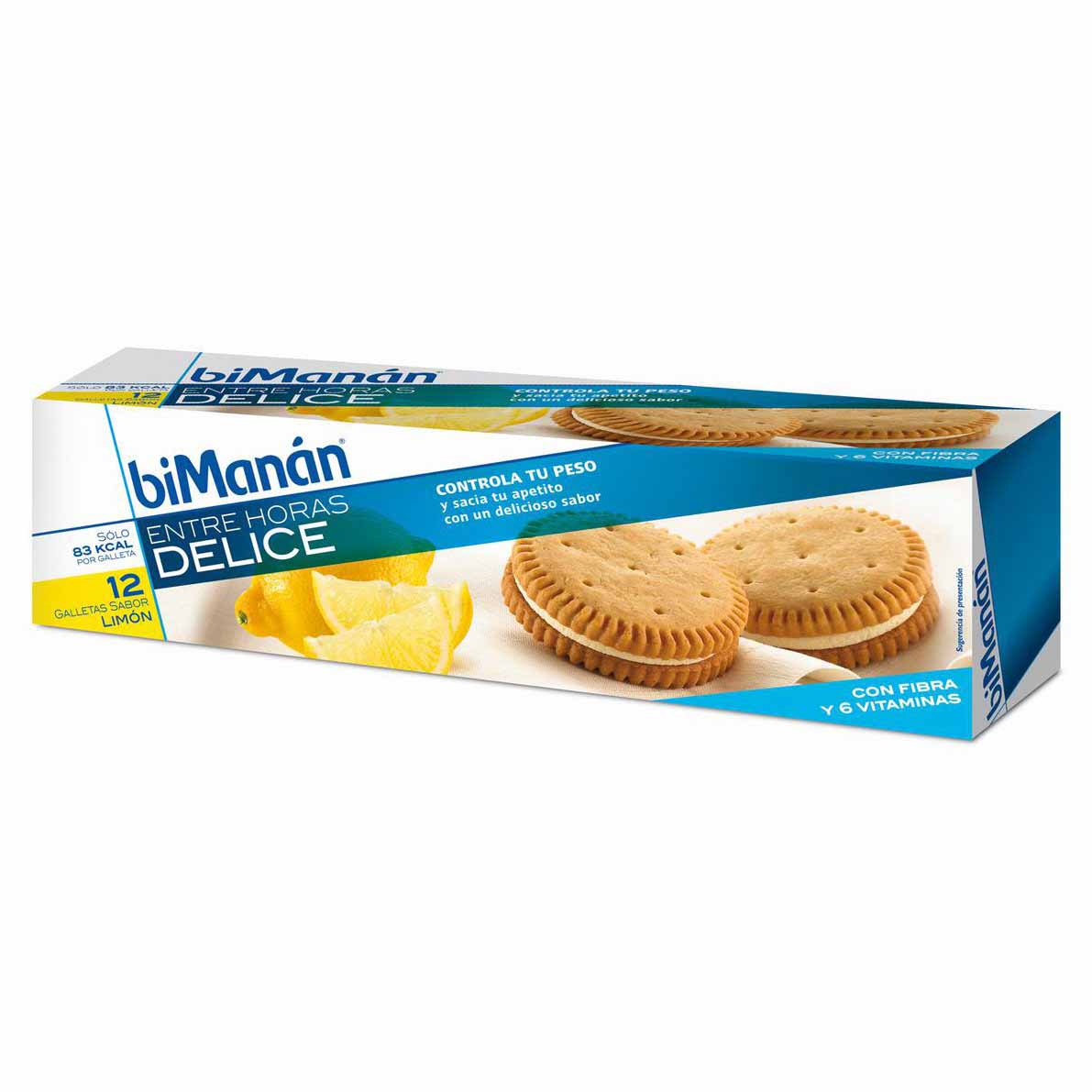 Comprar Galletas biManán Delice Sabor Limón 12 uds. al mejor precio