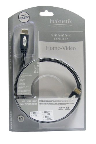 Comprar Inakustik 62442007 - Cable HDMI (0.75 meters), color gris al mejor precio