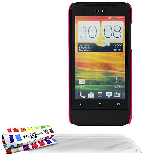 Comprar Muzzano F20894 - Funda para HTC One V + 3 protecciones de pantalla, color rosa caramelo al mejor precio