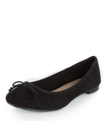 Comprar Black Suedette Ballet Pumps al mejor precio
