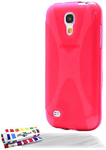 Comprar Muzzano F19070 - Funda para Samsung Galaxy S4 Mini, incluye 3 protectores de pantalla, color rosa al mejor precio