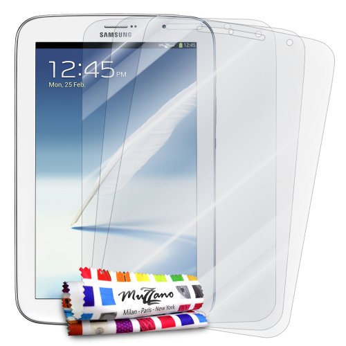 Comprar Muzzano 3 protecciónes de Pantalla transparentes para Samsung Galaxy Note 8 