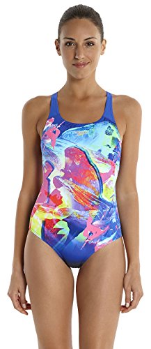 Comprar Speedo Jodelay - Bañador para mujer, color Gris Oxydé/Deep Peri/Sirène, tamaño XXS al mejor precio