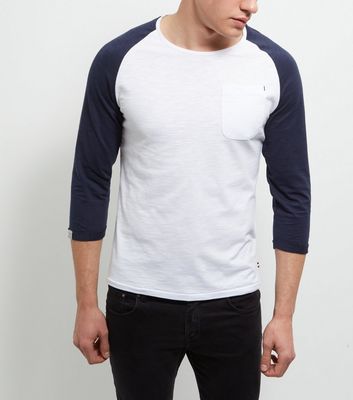 Comprar Produkt Navy Contrast 3/4 Sleeve Top al mejor precio