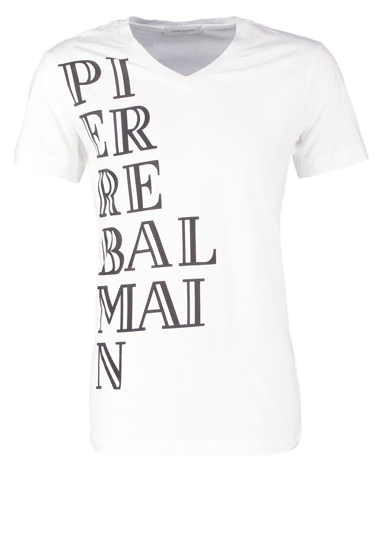 Comprar Pierre Balmain Camiseta print raw white al mejor precio