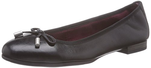 Comprar s.Oliver 22112 - bailarinas cerradas de cuero mujer, color negro, talla 42 al mejor precio
