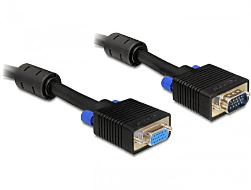 Comprar DeLOCK 15m VGA Cable - cables VGA (VGA (D-Sub), VGA (D-Sub), Macho/hembra, Negro) al mejor precio