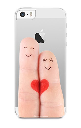 Comprar Muvit MUPRBKCIP5S2010 - Carcasa para iPhone 5s, diseño de muñecos de dedos, transparente al mejor precio