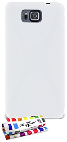 Comprar Muzzano F840897 - Funda para Samsung Galaxy Alpha, color blanco al mejor precio