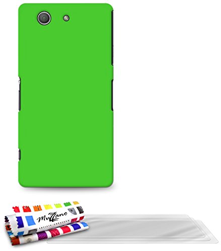 Comprar Muzzano F869384 - Funda para Sony Xperia Z3 Compact, incluye 3 protecciones de pantalla, color verde al mejor precio