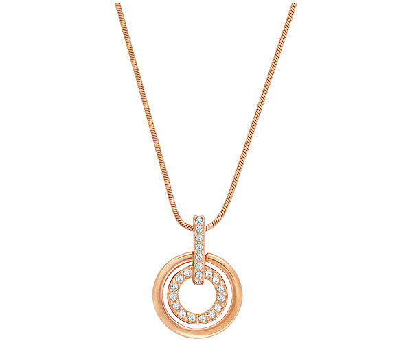 Comprar Swarovski Circle Colgante Blanco Chapado en oro rosa al mejor precio