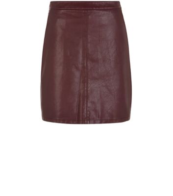 Comparar mejores precios Anita and Green Burgundy Leather-Look Mini Skirt con descuentos Comprar Anita and Green Burgundy Leather-Look Mini Skirt al mejor precio