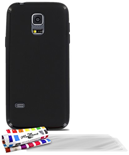 Comprar Muzzano F868108 - Funda para Samsung Galaxy S5 Mini, incluye 3 protecciones de pantalla, color negro al mejor precio