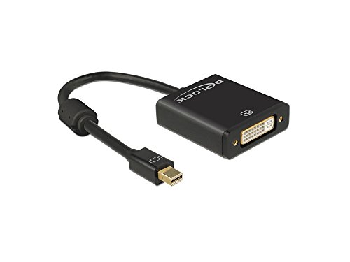 Comprar DeLOCK 62603 adaptador de cable - Adaptador para cable (mini Displayport 1.2, DVI-I 24+5, Macho/hembra, Negro, Oro, 3840 x 2160 Pixeles) al mejor precio