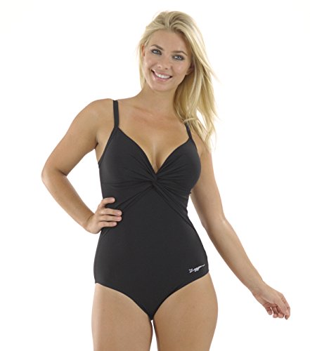 Comprar Zoggs Ella Scoopback - Bañador para mujer con espalda escotada negro negro Talla:106,68 cm (42 pulgadas)/talla UK 18 al mejor precio