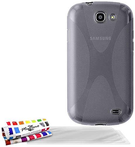 Comprar Muzzano F7461 - Funda para Samsung I8730 / Galaxy Express + 3 protecciónes de pantalla, color gris al mejor precio