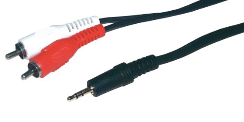 Comprar MCL Samar - Cable adaptador de audio (2 x RCA - 3.5 mm, 5 m), negro al mejor precio
