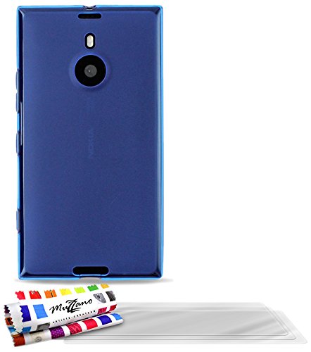Comprar Muzzano F24949 - Funda para Nokia Lumia 1520 + 3 protecciones de pantalla, color azul al mejor precio