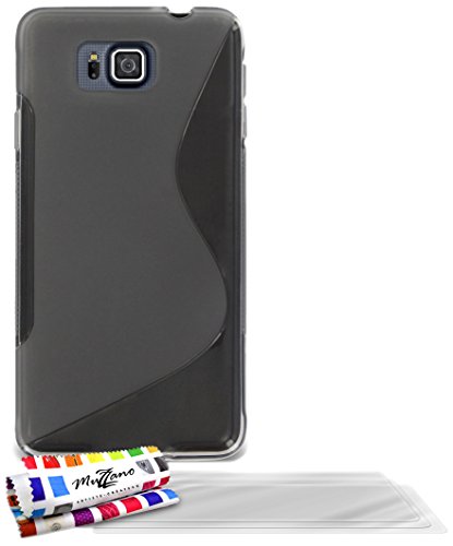 Comprar Muzzano F840800 - Funda para Samsung Galaxy Alpha, incluye 3 protecciones de pantalla, color gris al mejor precio