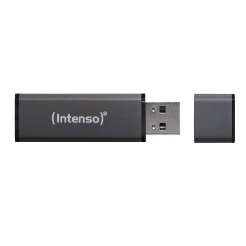 Comprar Intenso ALU LINE 64 GB - Memoria USB de 64 GB (USB 2.0, escritura 6.5 MB/s, lectura 28 MB/s, tapa), negro al mejor precio