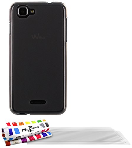 Comprar Muzzano F872793 - Funda para Wiko Kite 4G + 3 protecciones de pantalla, color gris al mejor precio
