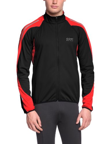 Comprar GORE BIKE WEAR-Hombre - Chaqueta de ciclismo Phantom 2.0 Windstopper Soft Shell, color negro / rojo, talla L al mejor precio