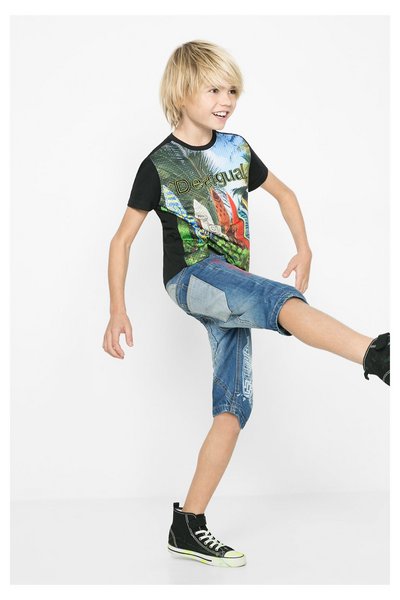 Comprar Desigual - Hombre - Bermudas tejanas para niño - Cyan - Size 7/8 al mejor precio