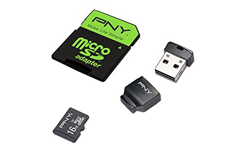 Comprar PNY High Performance - Tarjeta de memoria Micro SD de 16 GB con adaptador USB (50 MB/s, UHS-I, Clase 10) al mejor precio