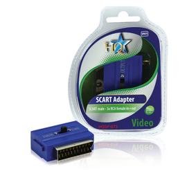 Comprar HQ SP-075 - Adaptador para cable (SCART-21pin, 3xRCA, Azul, Macho/hembra, Oro) al mejor precio