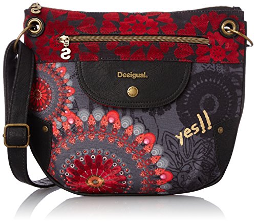 Comprar Desigual BOLS_BROOKLYN  NEW RED - Bolso de hombro de material sintético mujer, color rojo, talla 31x27x1 cm (B x H x T) al mejor precio