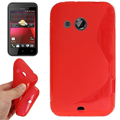 Comprar Bluetrade BT-TPU-HD200R - Funda TPU tipo S para HTC Desire 200, color rojo al mejor precio