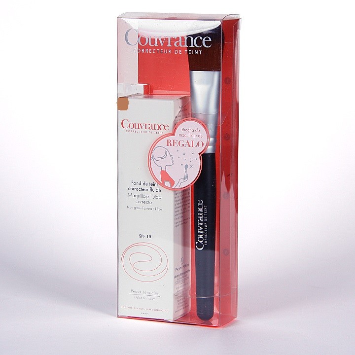 Comprar Avene maquillaje fluido corrector spf 15 nº2 natural 30 ml +regalo brocha al mejor precio