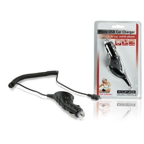 Comprar König PSUP-GSMCAR01 - Cargador (Auto, Teléfono móvil, Encendedor de cigarrillos, Negro, okia, Samsung, LG, Motorola, Sony Ericsson, Apple, Qualcomm, NEC, 12 - 28) al mejor precio