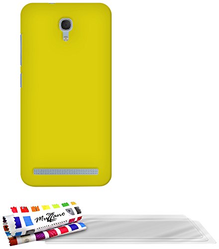 Comprar Muzzano Le Pearls - Funda para Alcatel Idol 2 Mini S, incluye 3 protecciones de pantalla, color amarillo al mejor precio