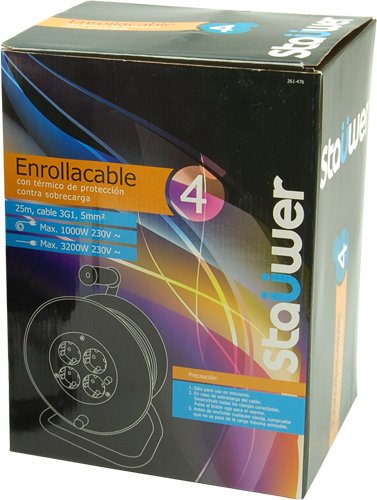 Comprar Stauwer 8435353704435 - Enrollacables 4 schukos 25metros al mejor precio
