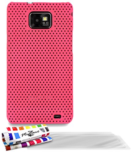 Comprar Muzzano F18620 - Funda para Samsung Galaxy S2, incluye 3 protectores de pantalla, color rosa caramelo al mejor precio