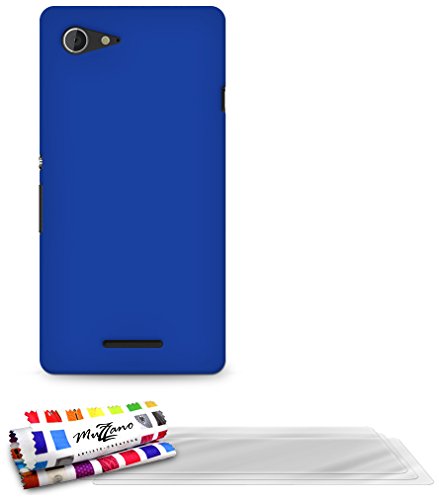 Comprar Muzzano F869486 - Funda para Sony Xperia E3, incluye 3 protecciones de pantalla, color azul al mejor precio