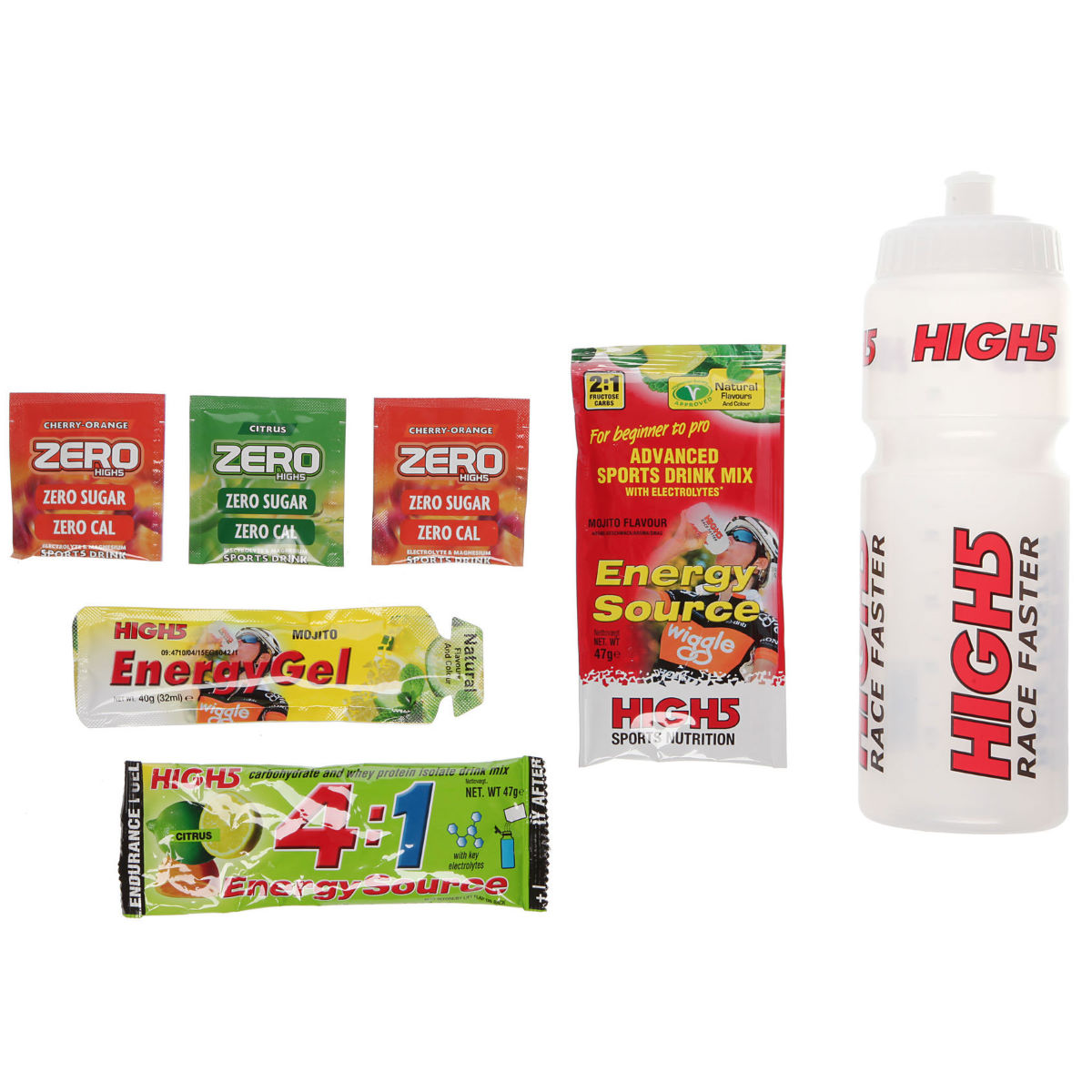 Comprar Conjunto de bidón + bebidas energéticas High5 - Bebidas energéticas al mejor precio