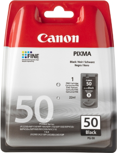 Comprar Canon PG-50 - Cartucho de tinta (22 ml), Negro al mejor precio