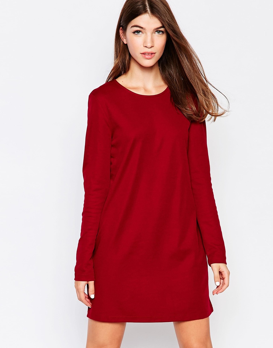 Comprar Vestido recto de punto de manga larga de Vila al mejor precio