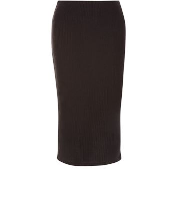 Comprar Black Ribbed Midi Skirt al mejor precio