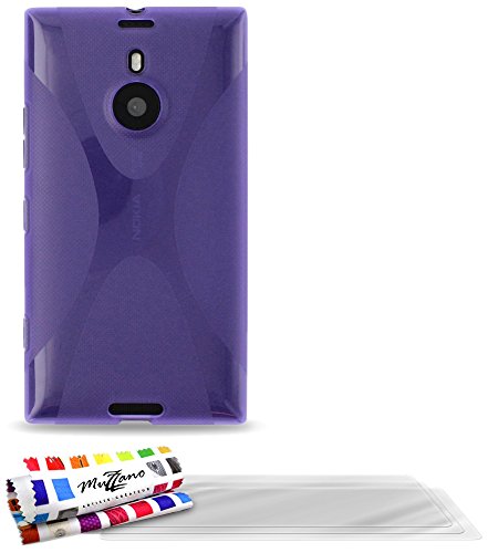 Comprar Muzzano F868432 - Funda para Nokia Lumia 1520, incluye 3 protecciones de pantalla, color violeta al mejor precio