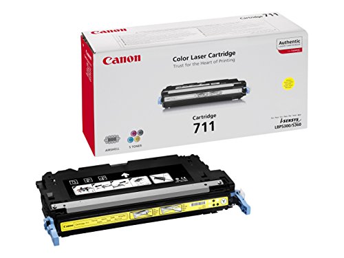 Comprar Canon Cartucho 711 Y - Tóner (6000 páginas, compatible con i-SENSYS LBP5300, LBP5360, MF9130, MF9170, MF9220Cdn, MF9280Cdn), amarillo al mejor precio