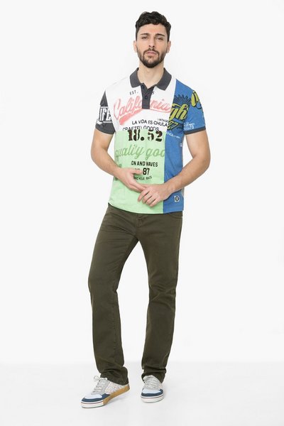 Comprar Desigual - Hombre - Polo estampado de colores - Reworked - Size XL al mejor precio