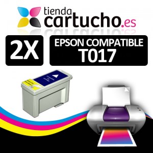 Comprar PACK 2 CARTUCHOS COMPATIBLE EPSON T017PACK 2 CARTUCHOS COMPATIBLE EPSON T017 al mejor precio